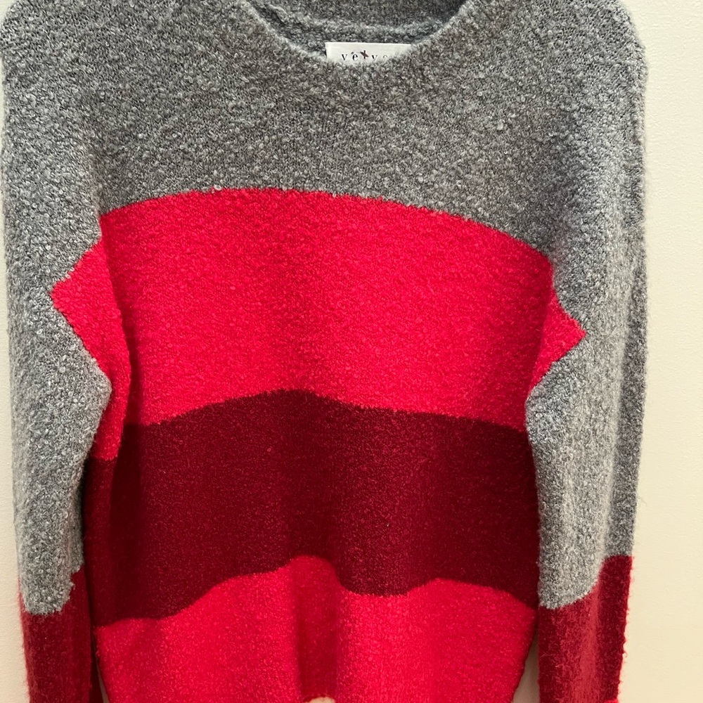Velvet by Graham & Spencer XS Colorblock Sweater